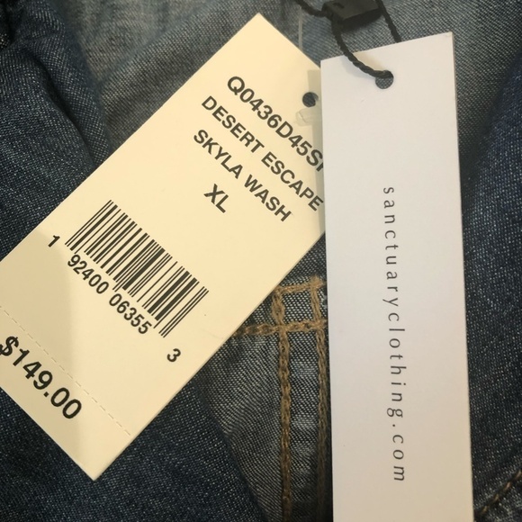 SANCTUARY CLOTHING Romper Women's Size XL Blue Scout Desert Escape NWT - Picture 10 of 12